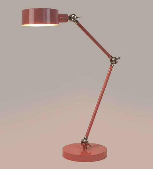 Matte Pink Adjustable Study Lamp – Modern Desk Lamp for Study, Reading & Home Décor